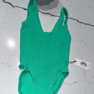 Beautiful jade green bond-eye one piece